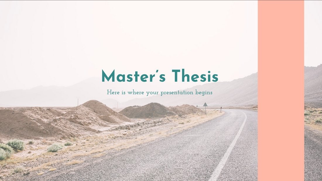 Master’s Thesis – Free Education PowerPoint Template