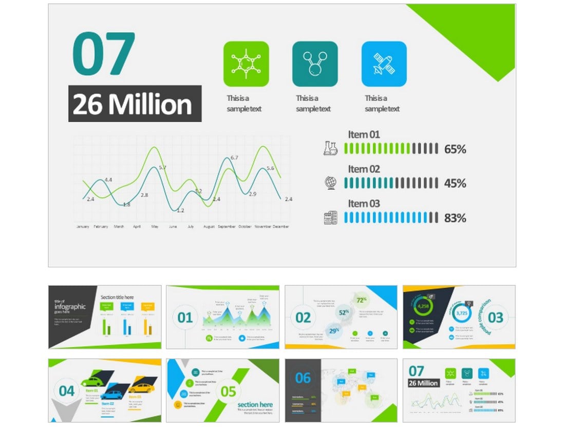 Free Business Infographics PowerPoint Template