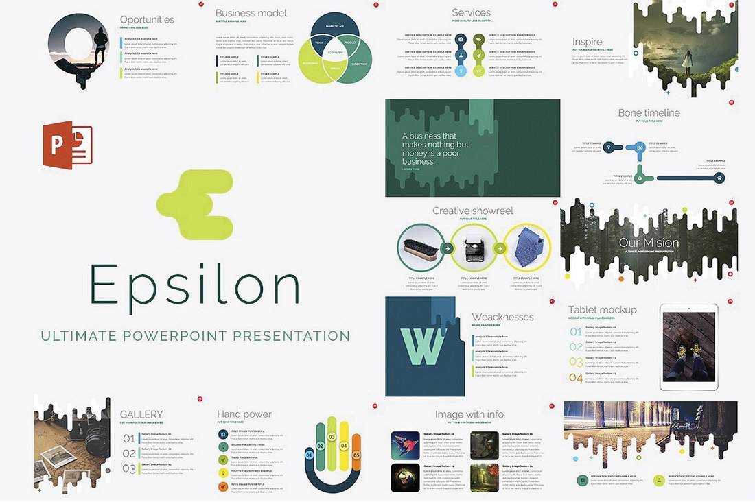 Epsilon – Free Business PowerPoint Template