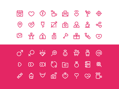 Free Valentine’s Day icon set