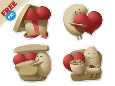 Valentine’s Day Stickers