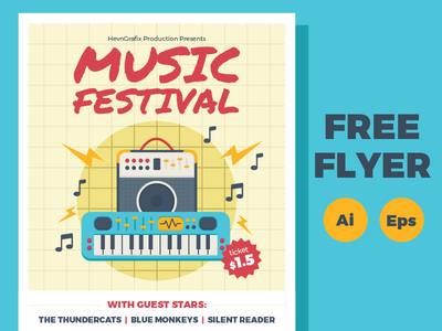 FREE Music Festival Flyer