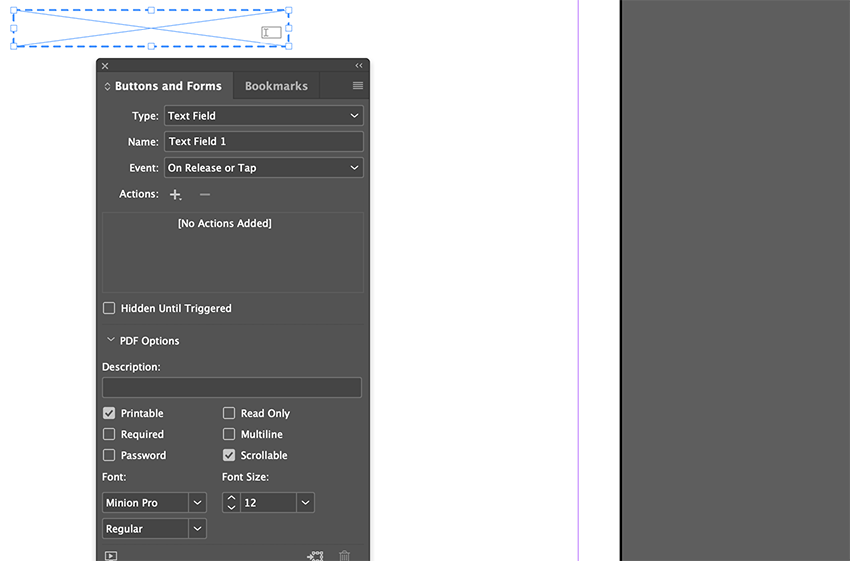 Interaktive Formularwerkzeuge in InDesign