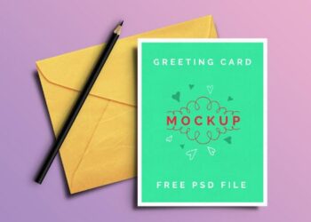 45+ Best Free Greeting / Invitation Card Mockups For Graphic Designers (2024 Update)