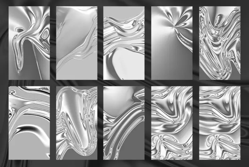 10 Hi-Res Chrome Hintergründe
