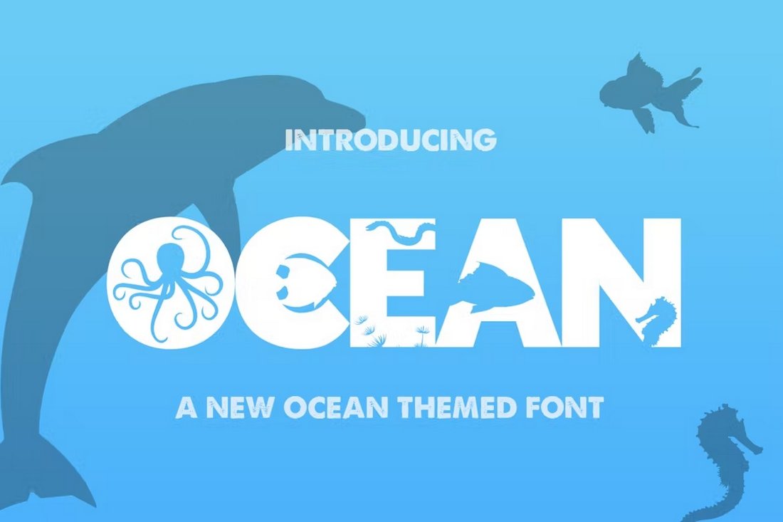 Ocean - Unter dem Meer Schriftart