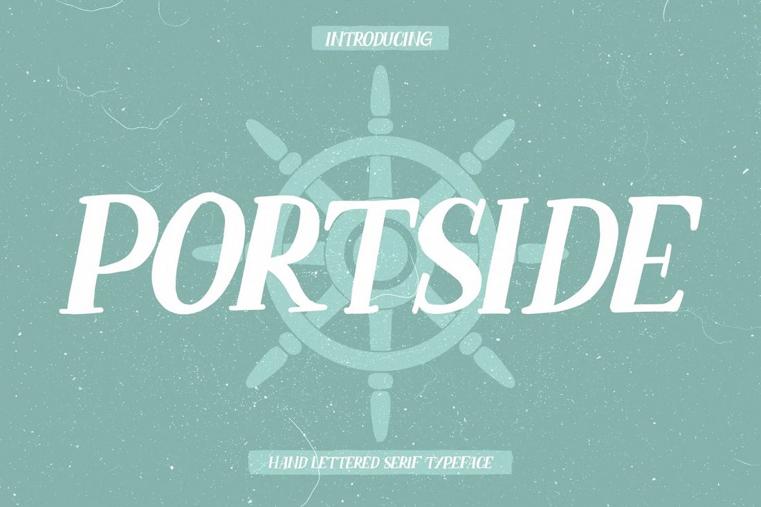 Portside - Kostenlose nautische Serifenschriftart