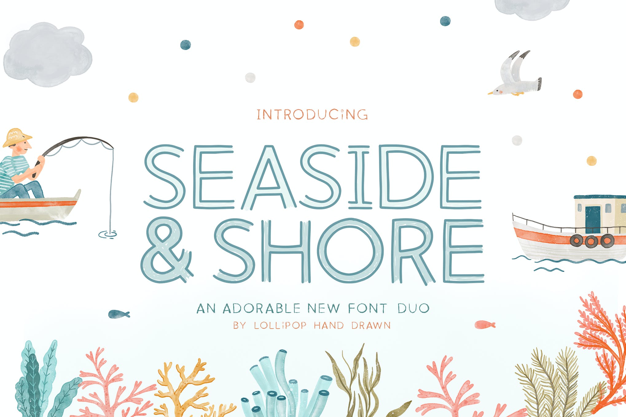 Seaside and Shore - Nautische Schriftart-Duo