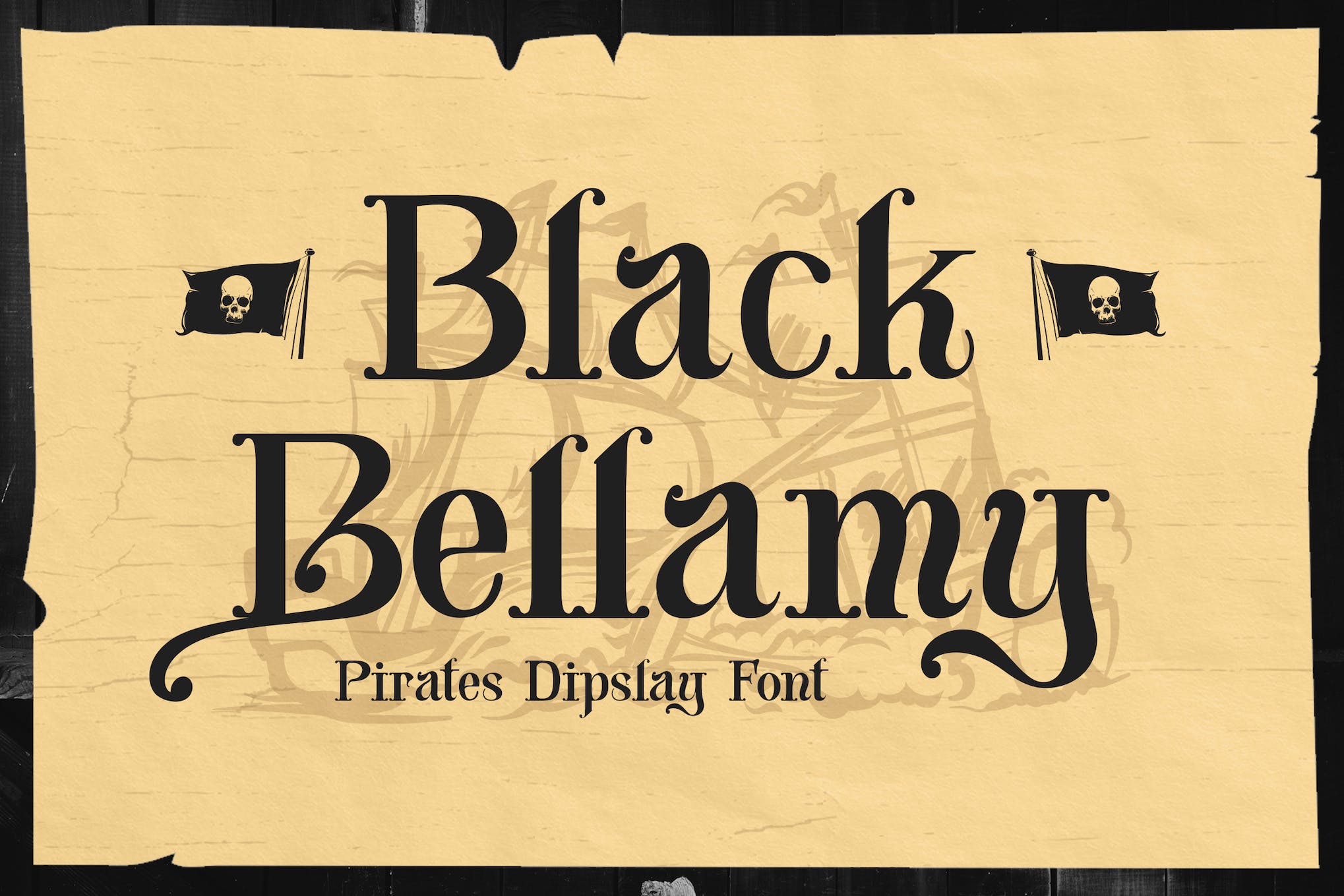 Black Bellamy - Piraten-Themenschriftart