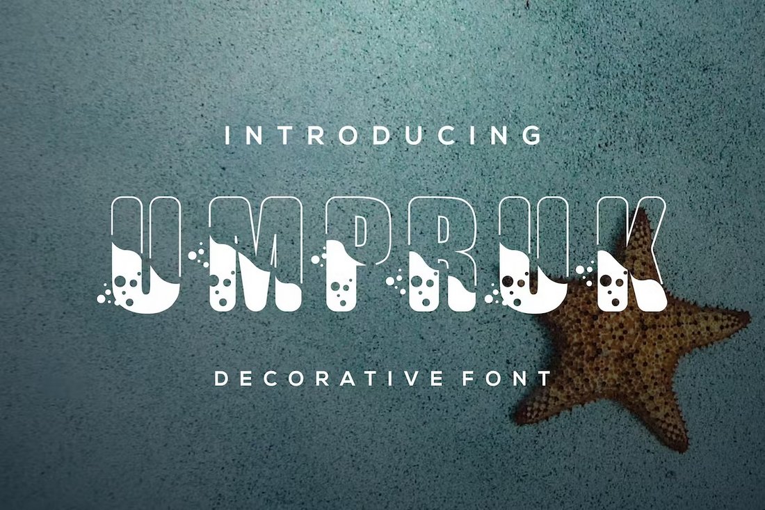 Umpruk - Kreative nautische Schriftart