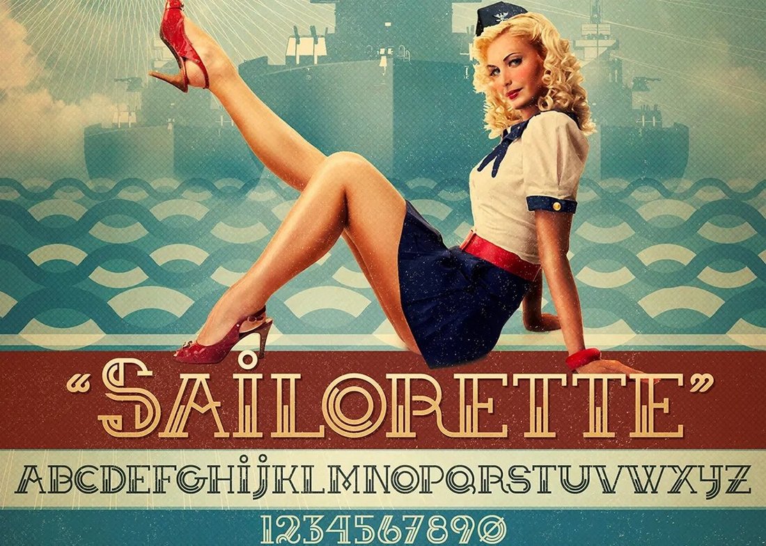 Sailorette - Kostenlose Seemann-Schriftart