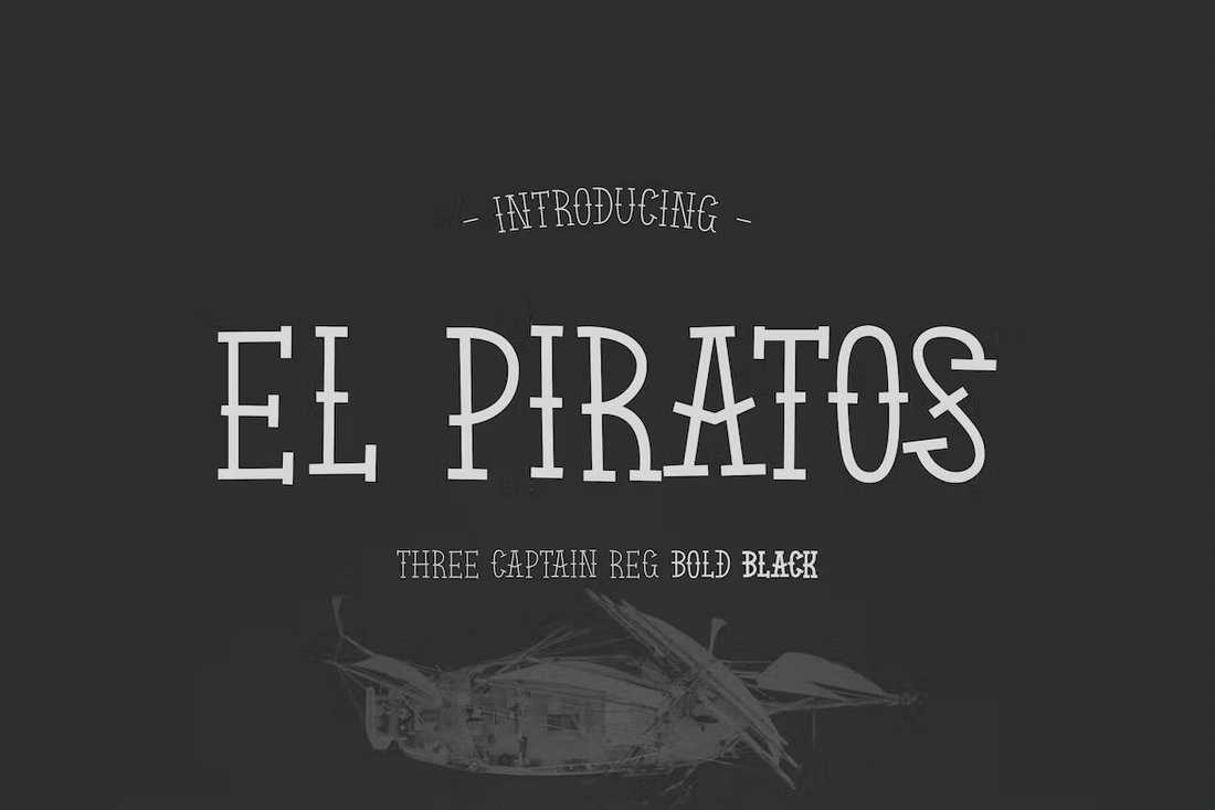 EL PIRATOS - Seemanns-Tattoo-Schriftart