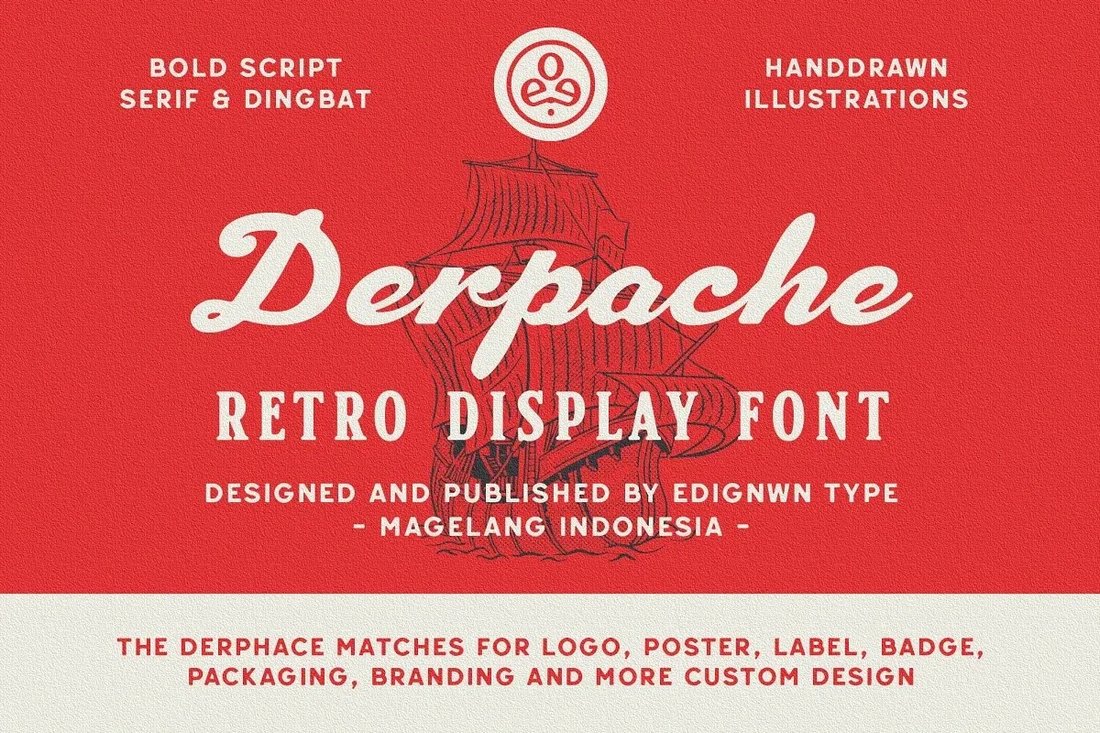 Derpache - Kostenlose Segelschriftart