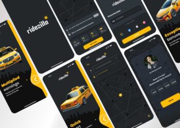 Free UI Kit for Taxi Booking Apps