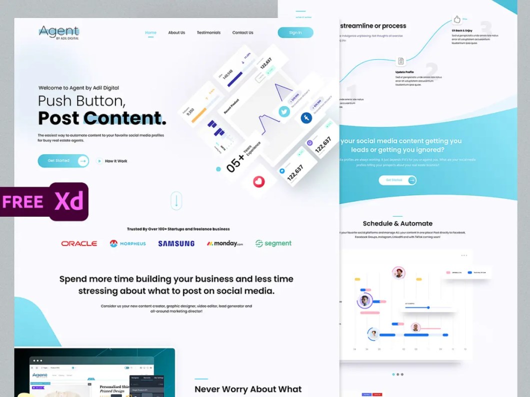 FREE XD Landing Page