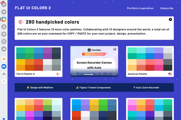 Flat UI Colors Tiny CSS Tools für Webdesigner