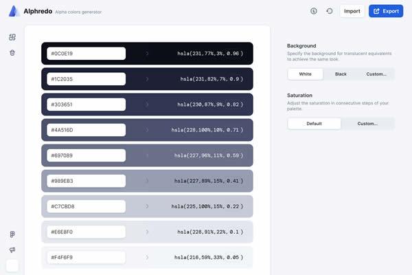 Alphredo Tiny CSS Tools für Webdesigner