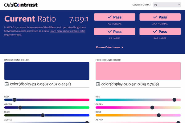 Odd Contrast Tiny CSS Tools für Webdesigner