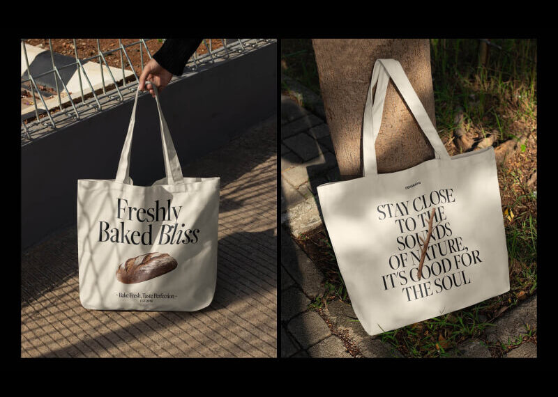10 Realistic Tote Bag Mockups