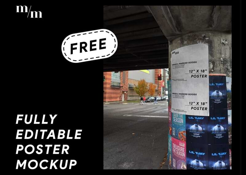 Urban Poster Mockups PSD