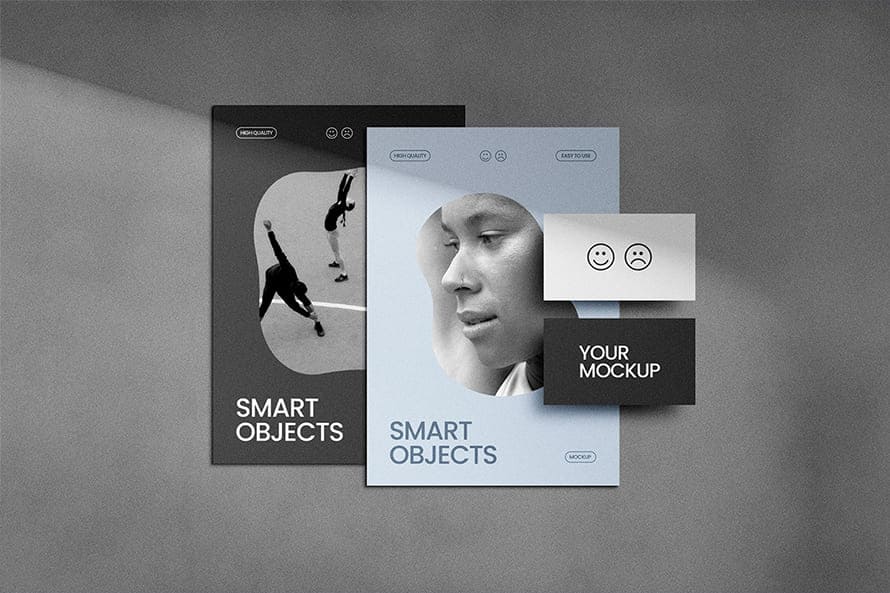 Shadow Overlay Briefpapier-Mockup