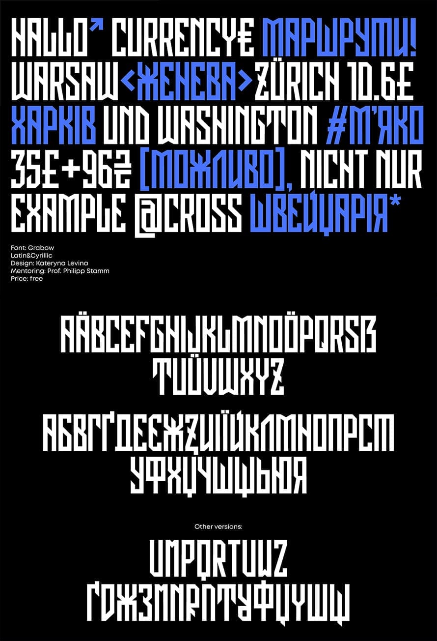 Grabow Kostenlose Schriftart