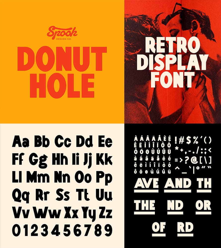 Donut Hole Kostenlose Schriftart