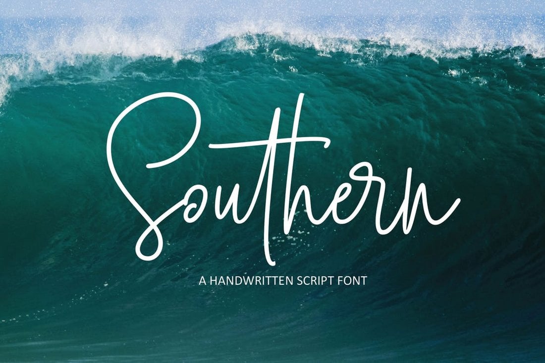 Southern Script - Handschriftliche Logo-Schriftart