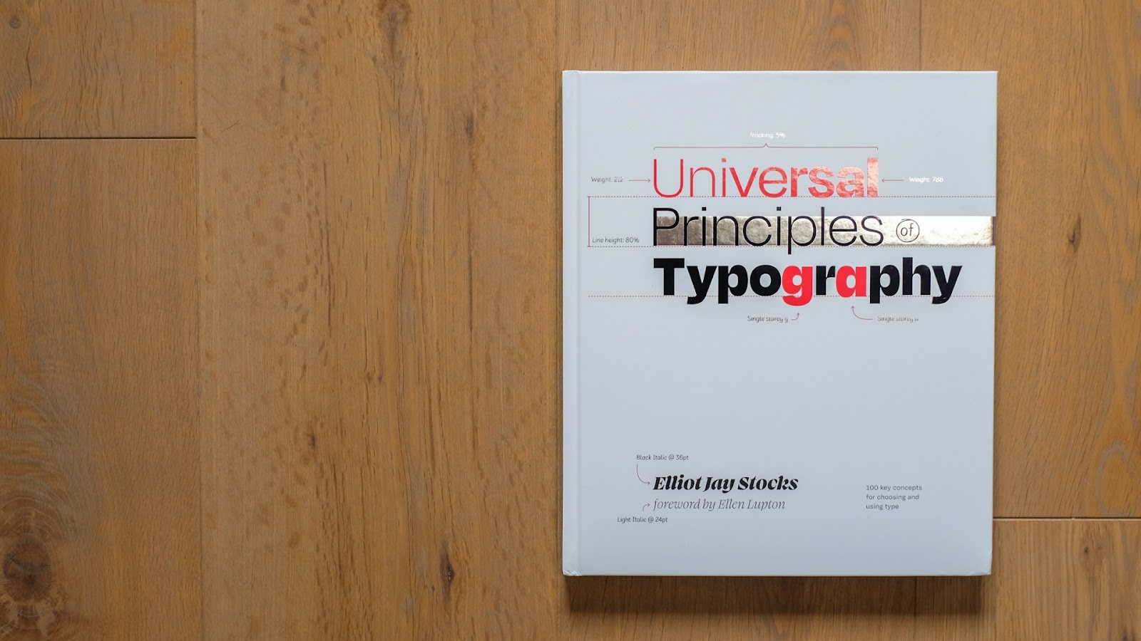 Photo of the Universal Principles of Typography book by Elliot Jay Stocks on Abduzeedo