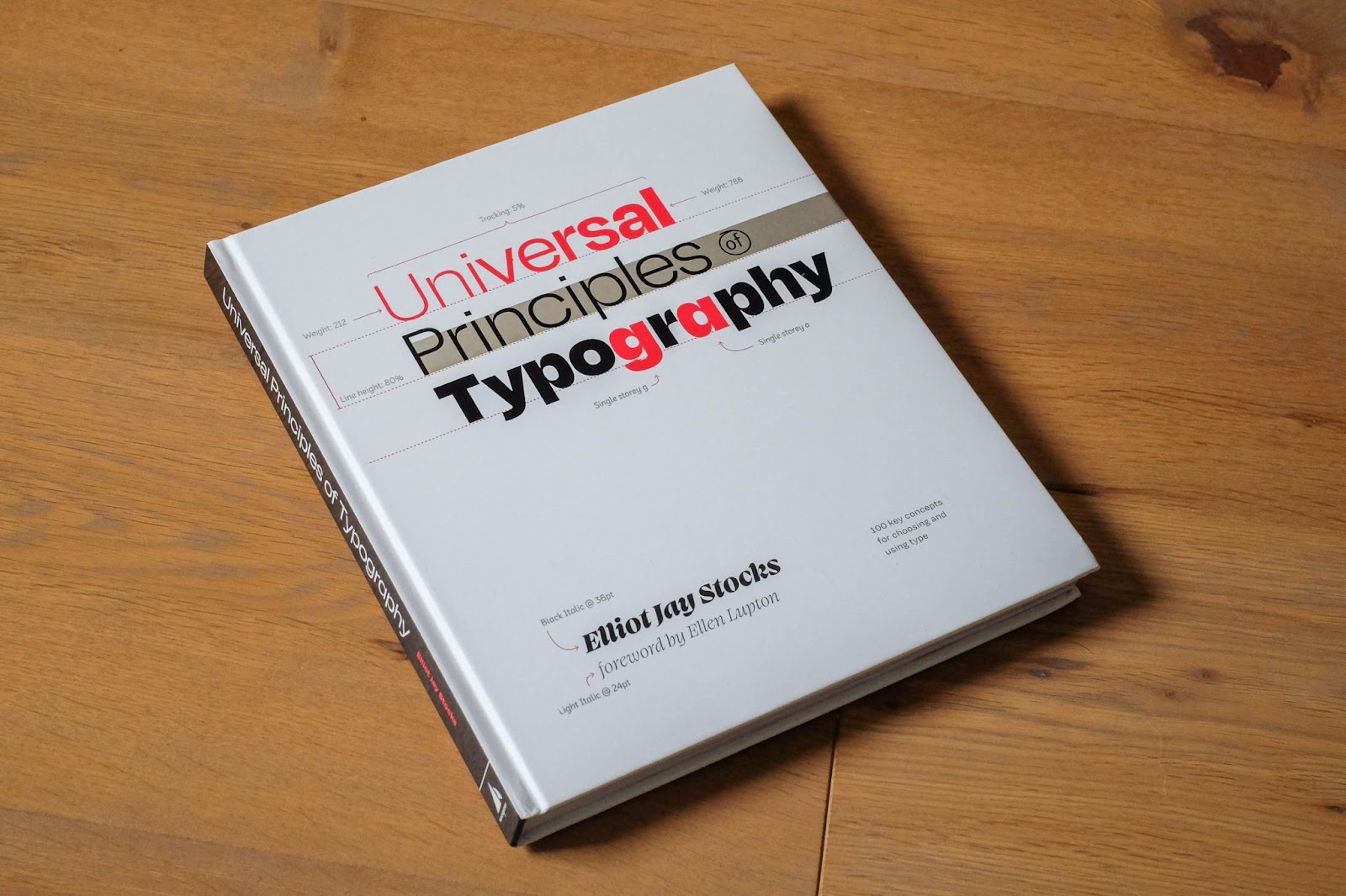 Photo of the Universal Principles of Typography book by Elliot Jay Stocks on Abduzeedo