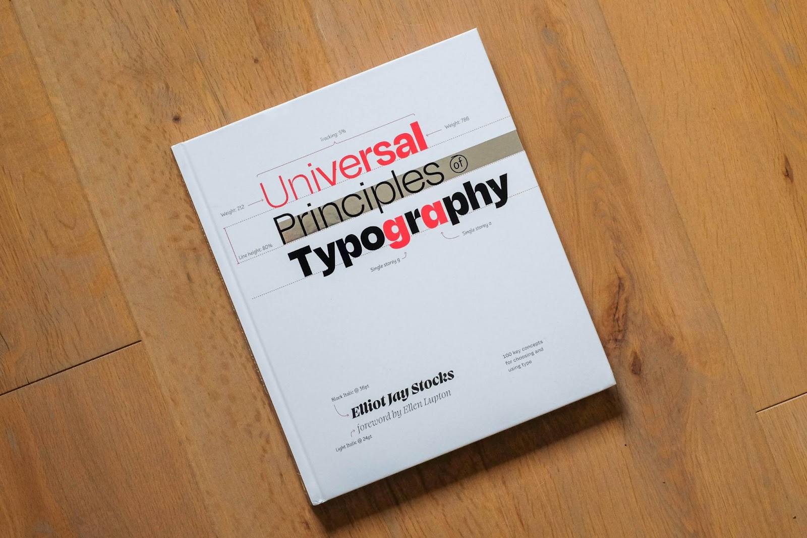 Photo of the Universal Principles of Typography book by Elliot Jay Stocks on Abduzeedo