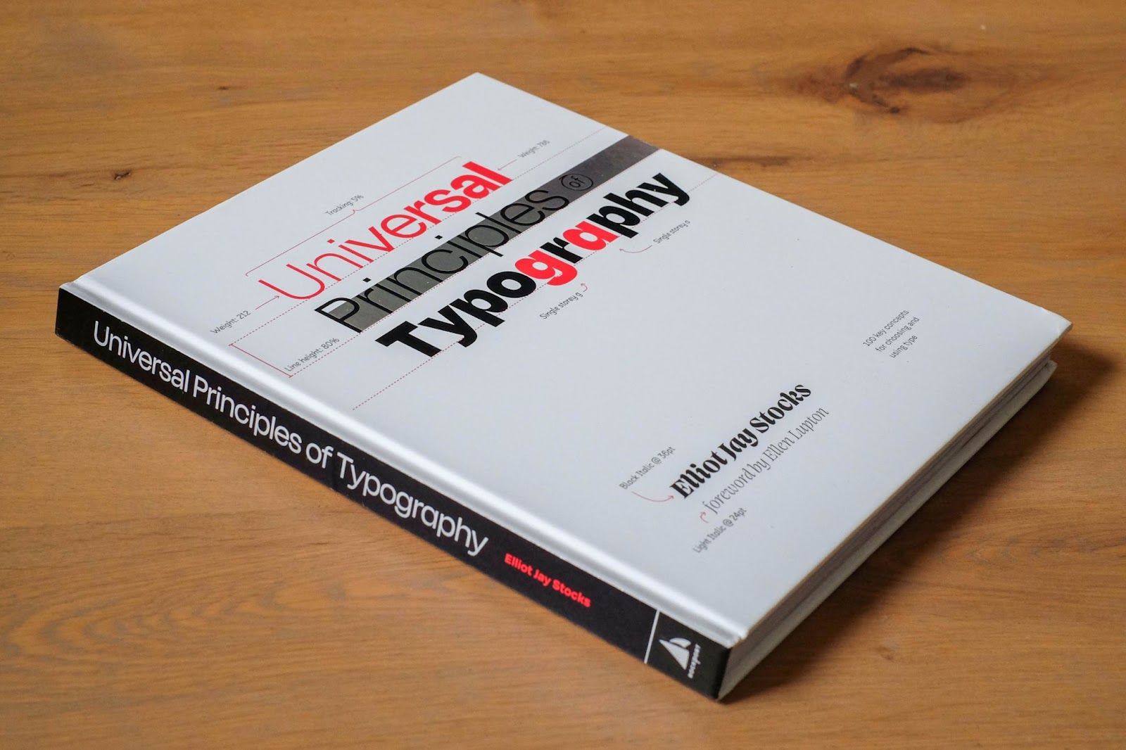 Photo of the Universal Principles of Typography book by Elliot Jay Stocks on Abduzeedo
