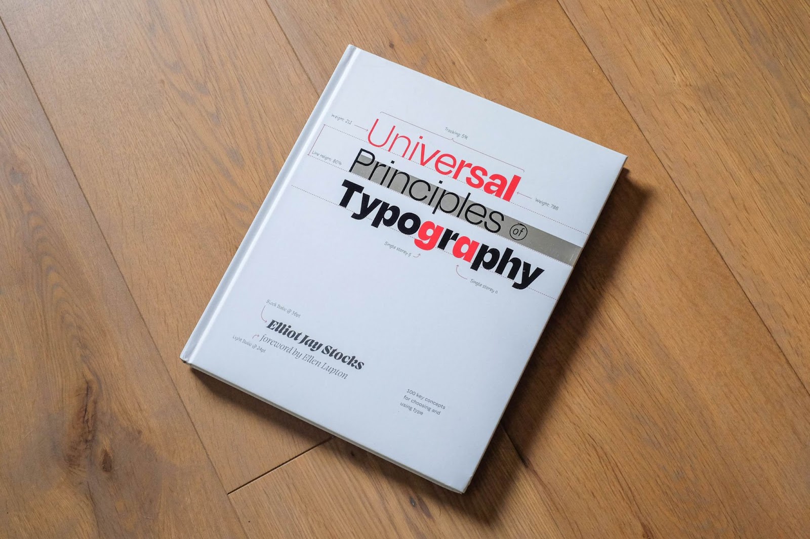 Photo of the Universal Principles of Typography book by Elliot Jay Stocks on Abduzeedo