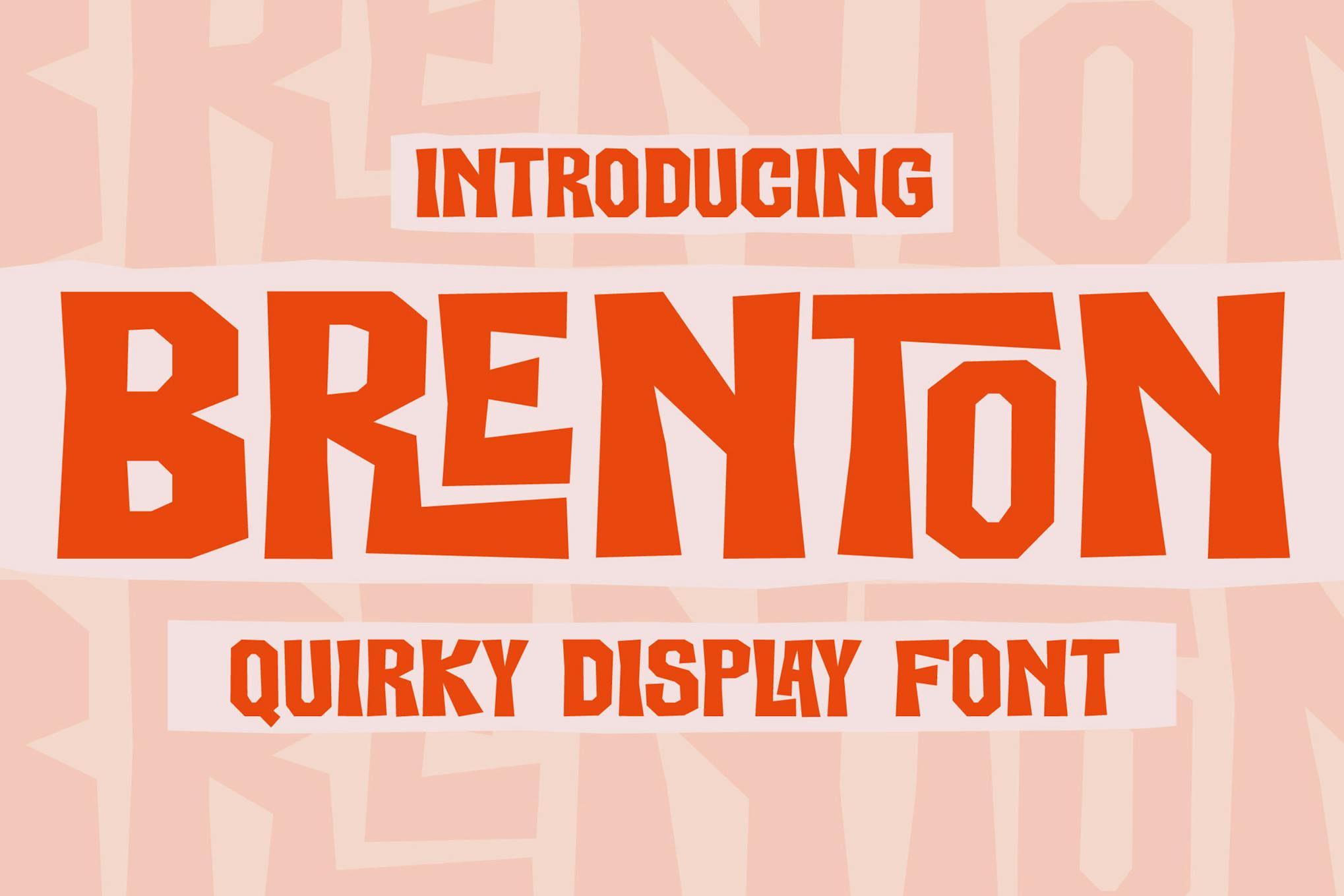 Brenton - Eigenwillige Display-Schriftart