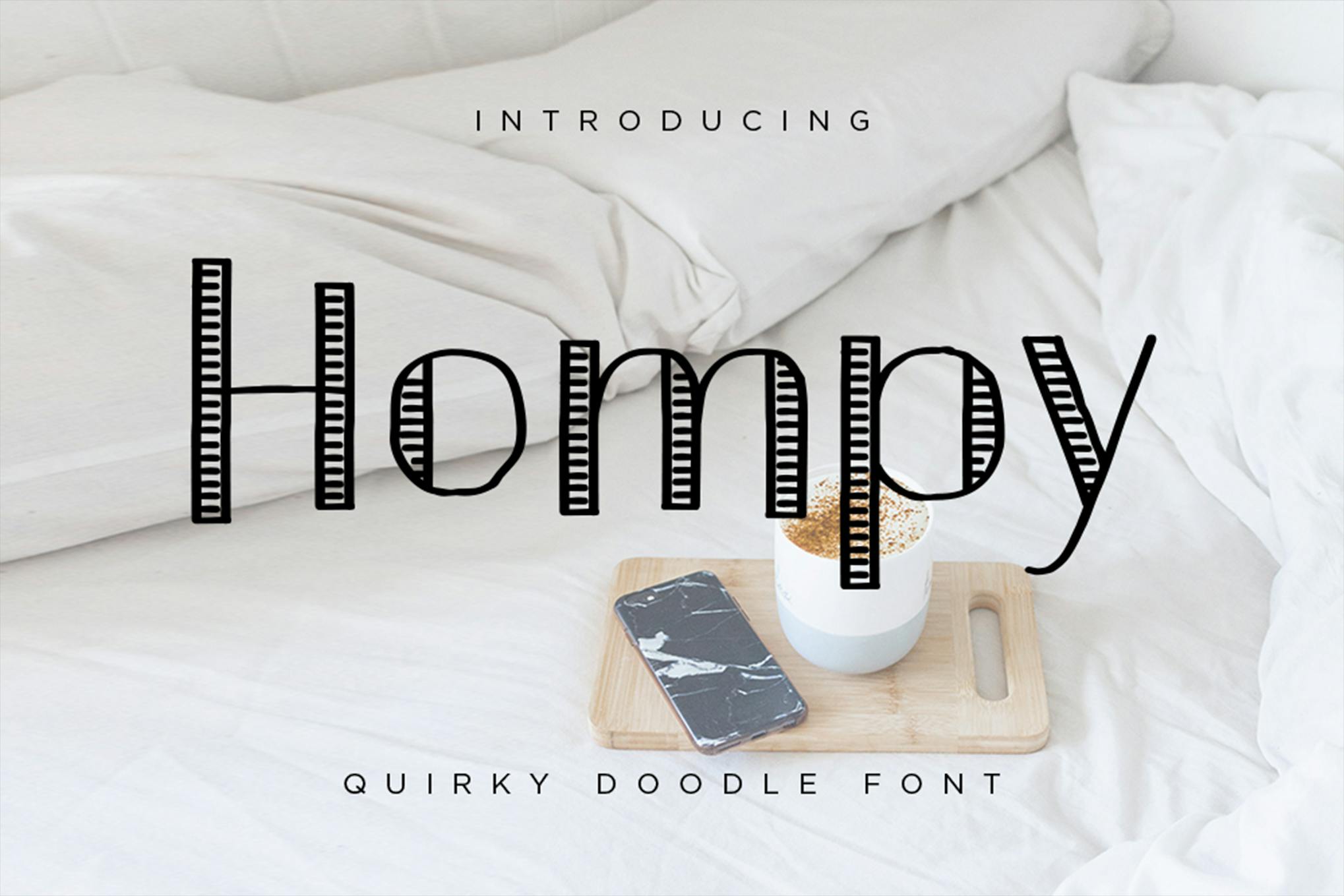 Hompy - Eigenwillige Doodle-Schriftart