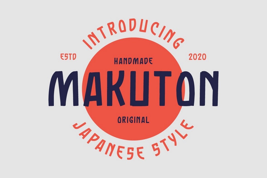 Makuton - Japanese-Style Vintage Font