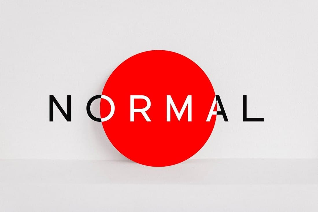 NORMAL - Minimal Sans Serif Typeface