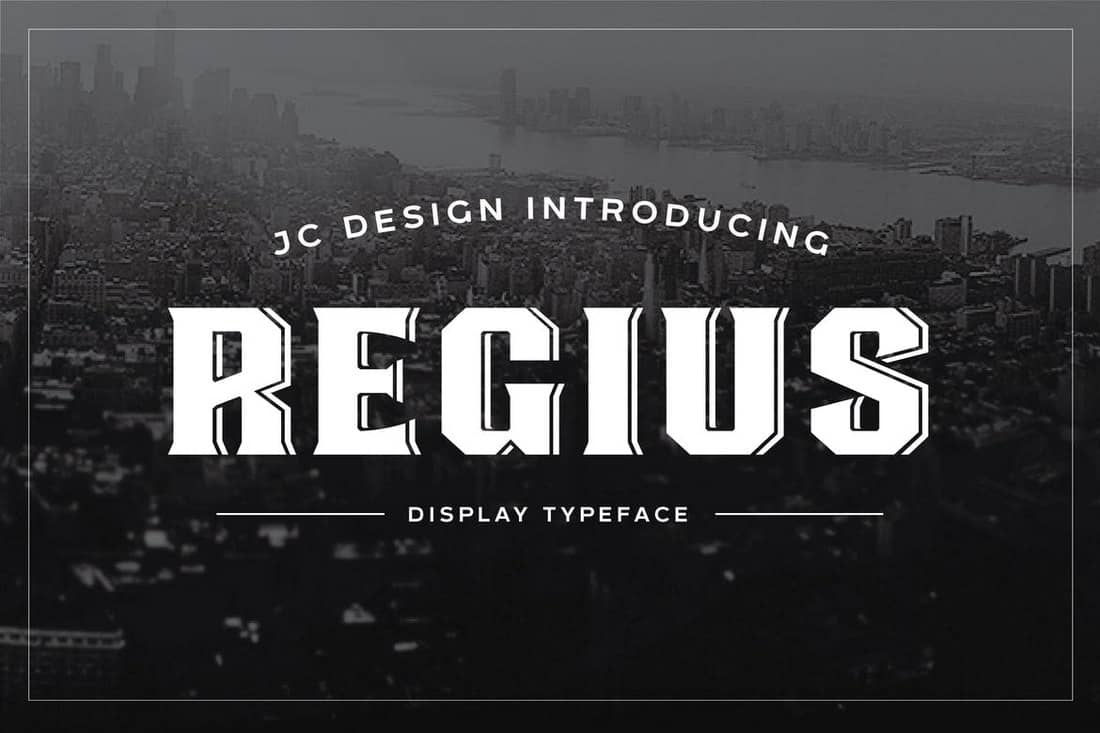 Regius - Kreative Display-Schriftart