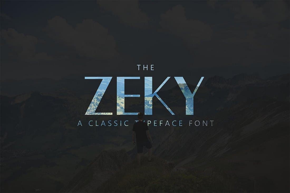 Zeky - Luxusschriftart für Schilder