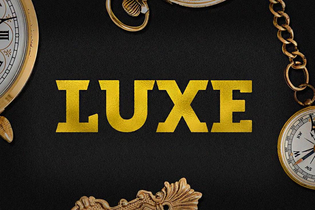 Luxe - Fette Luxus-Schriftart