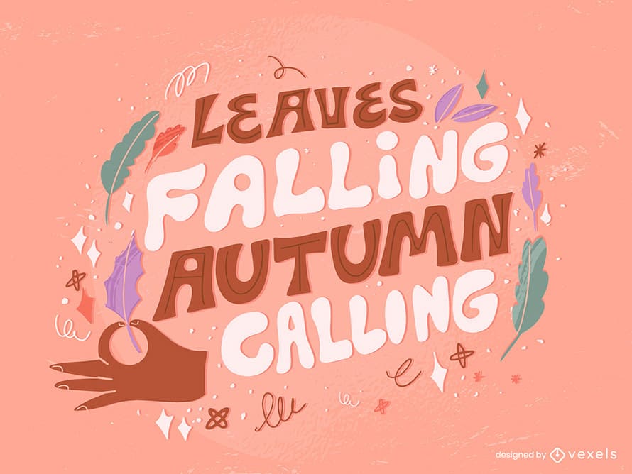 Herbst-Handlettering von Mik Riero
