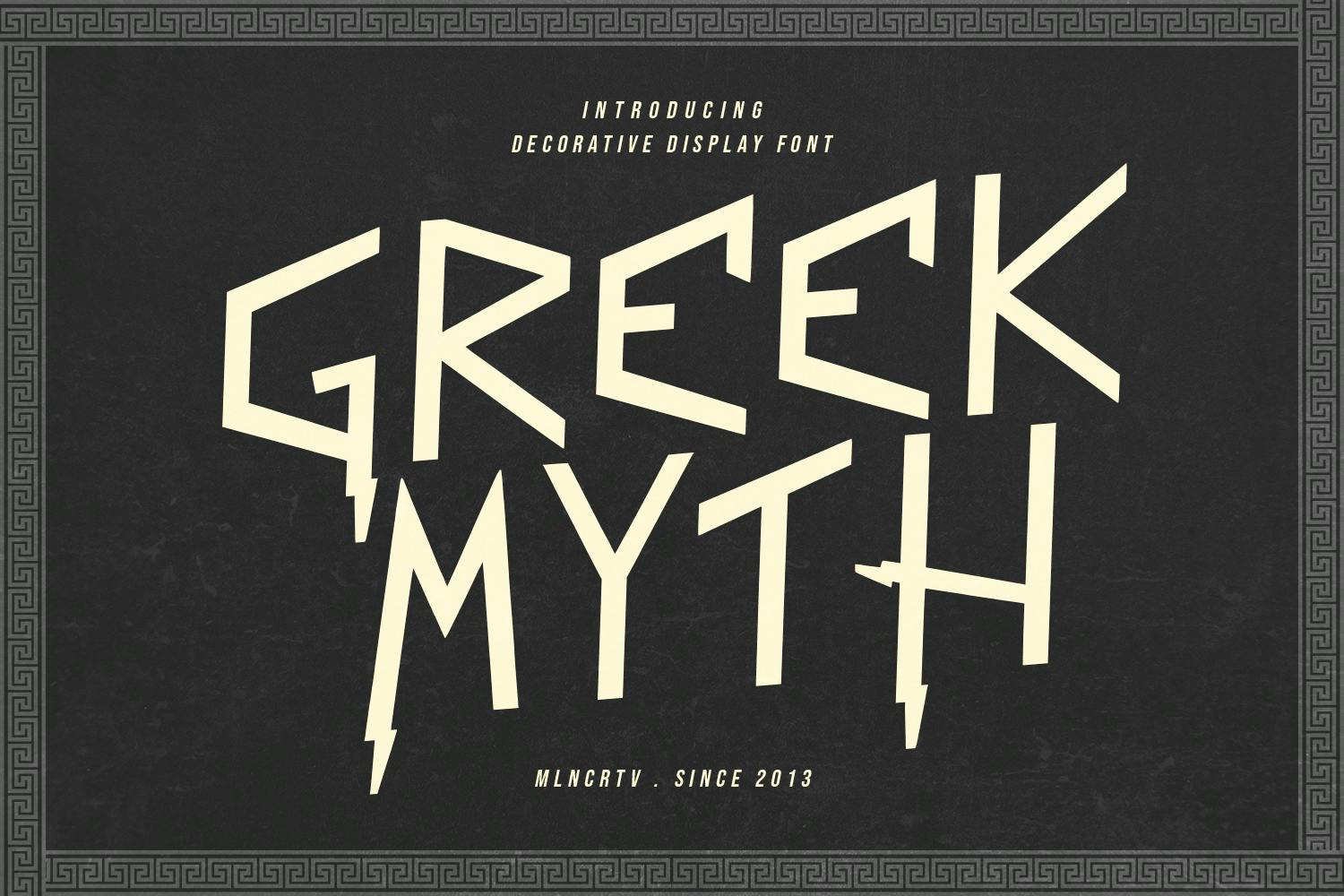 Greek Myth - Decorative Display Font