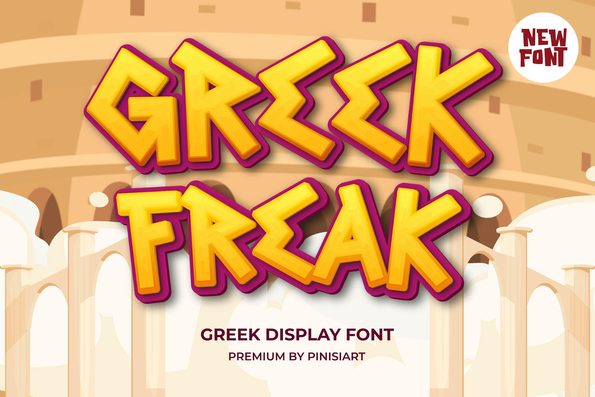 Greek Freak - Fun & Playful Font