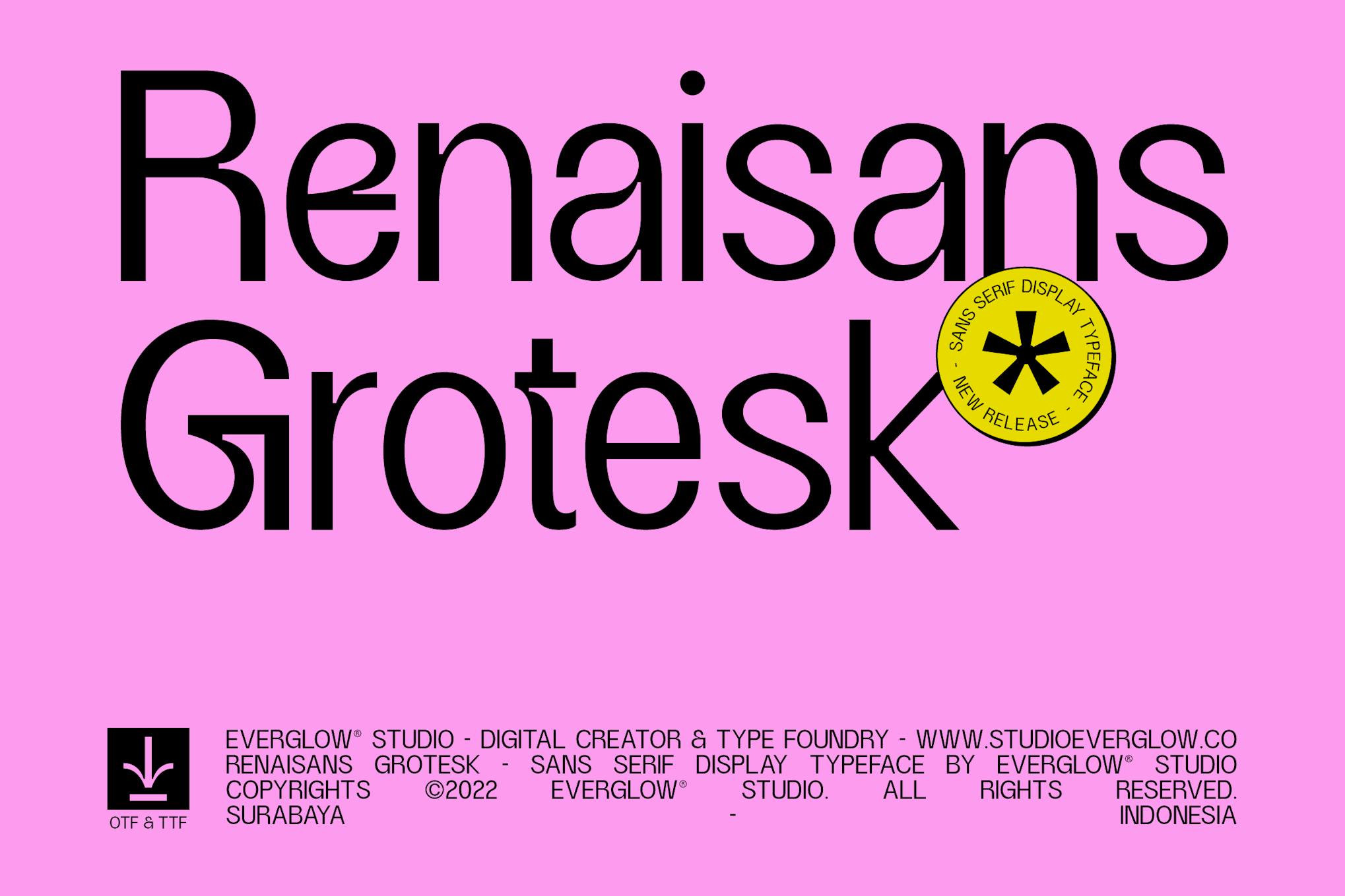 Renaisans Grotesk - Greek Letter Font