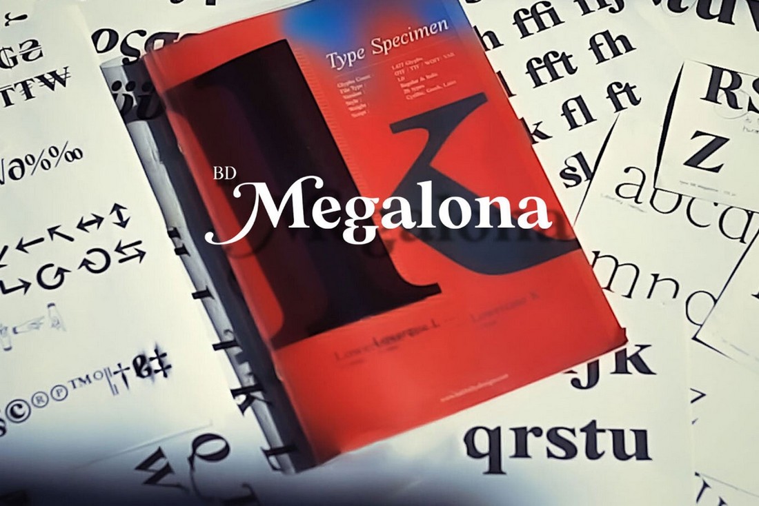 BD Megalona - Kostenlose griechische Alphabet-Schriftart
