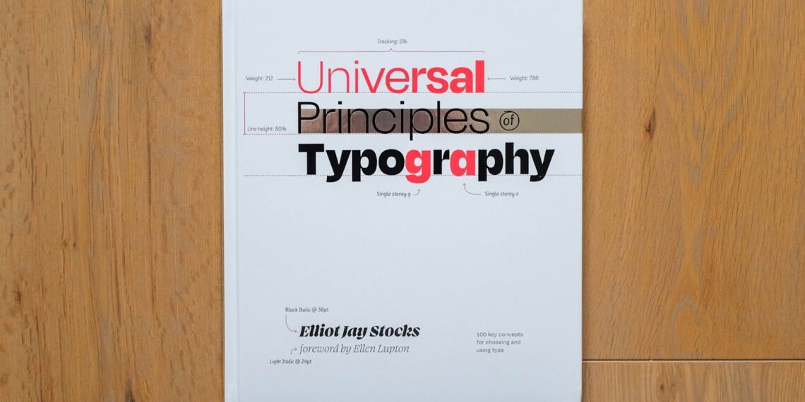 Photo of the Universal Principles of Typography book by Elliot Jay Stocks on Abduzeedo