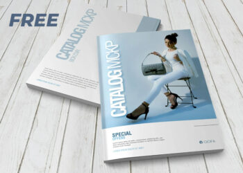 Free PSD Magazine Mockup