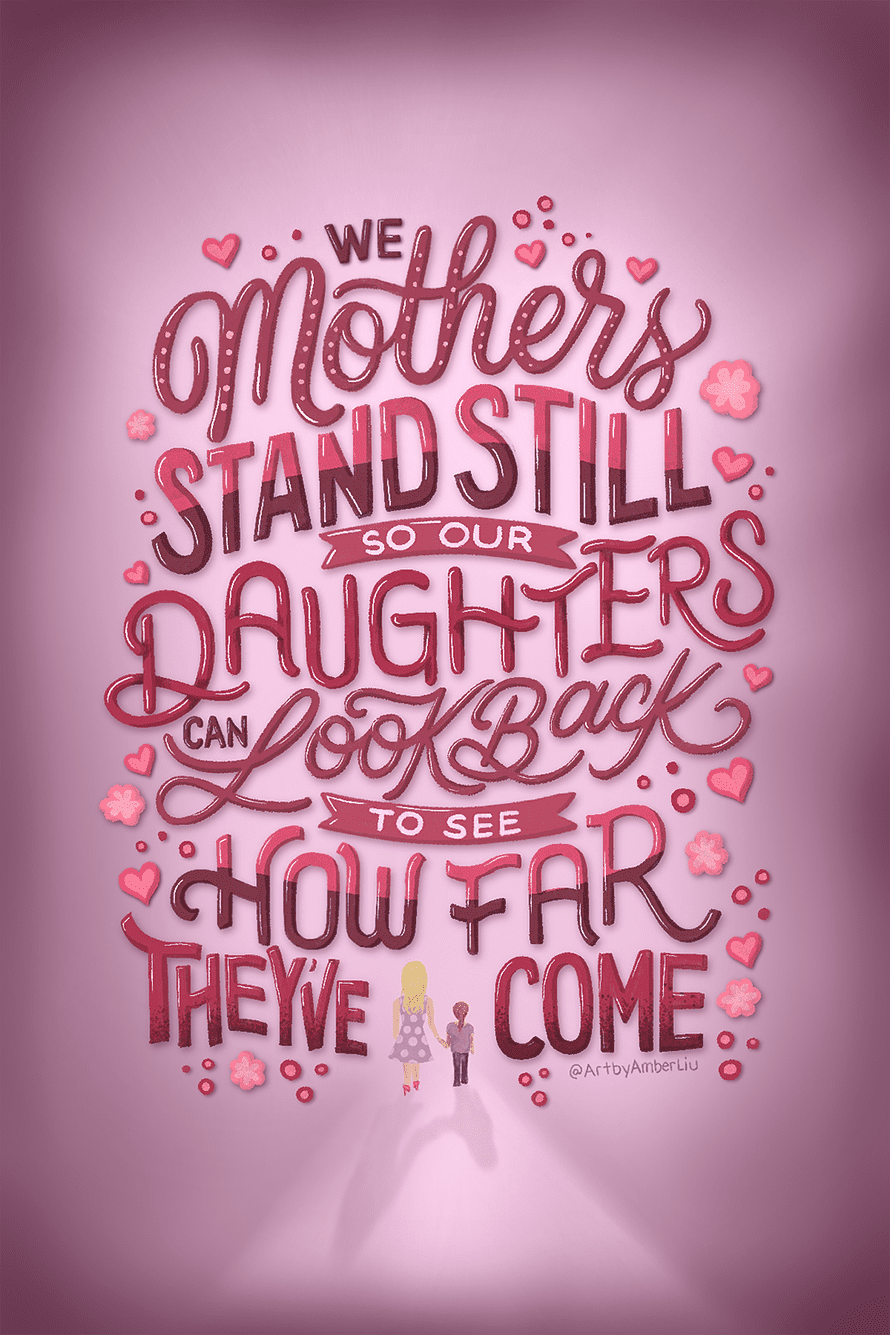 Barbie Filmzitat-Handlettering-Illustration von Amber Liu