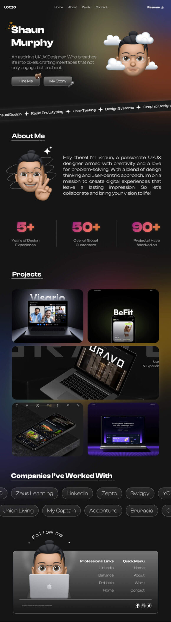 Vorschau des Designer-Portfolios