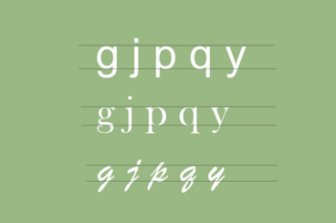 Was ist ein Absteiger in der Typografie?